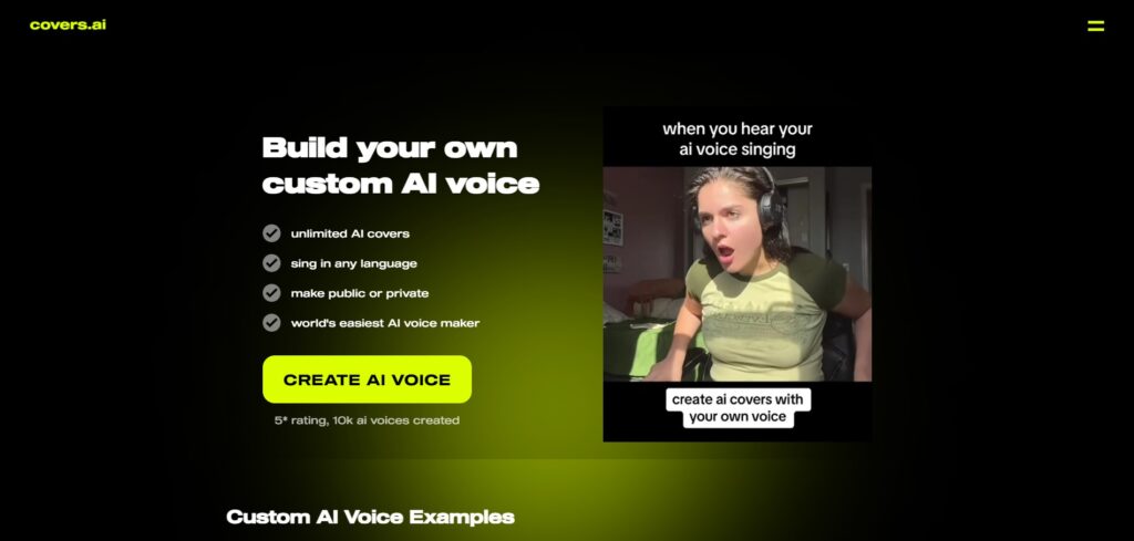 Covers.ai AI Create Your Own Voice