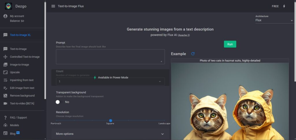 Dezgi AI App Text To Image