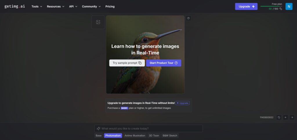 Getimg.AI App Realtime Image Generation