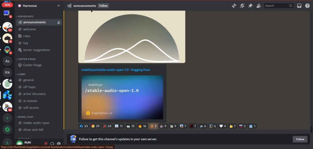 Harmonai App Announcements
