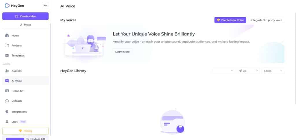 HeyGen AI App AI Voices