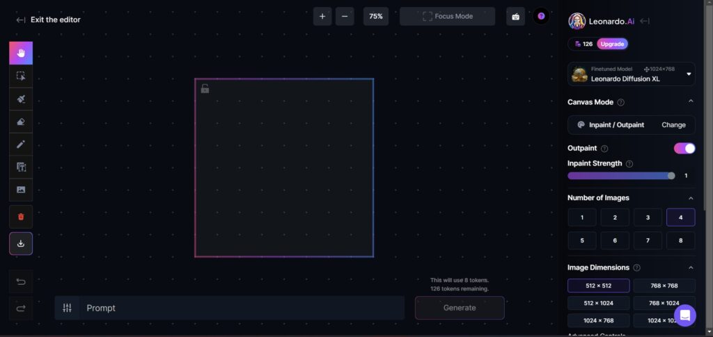 Leonardo AI App Canvas Editor