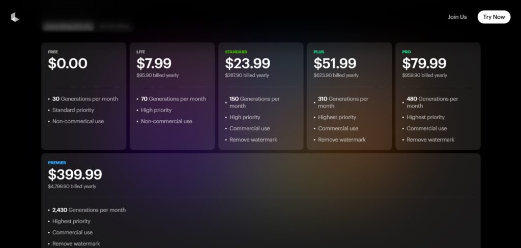 Luma Dream Machine AI App Prices