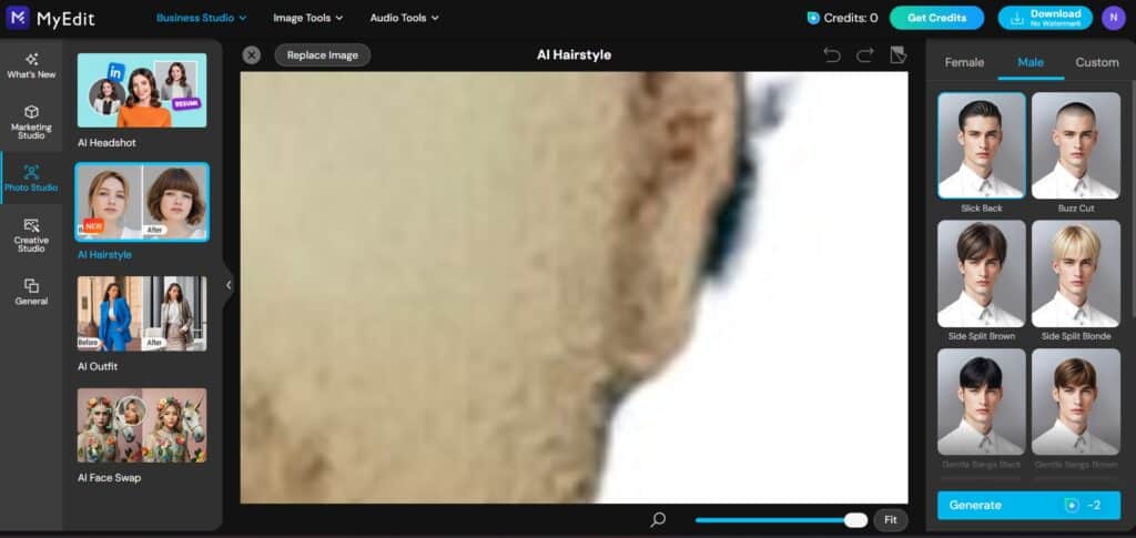 Myedit AI App AI Headshots