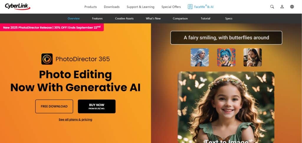 Photo Director 365 AI App Homepage