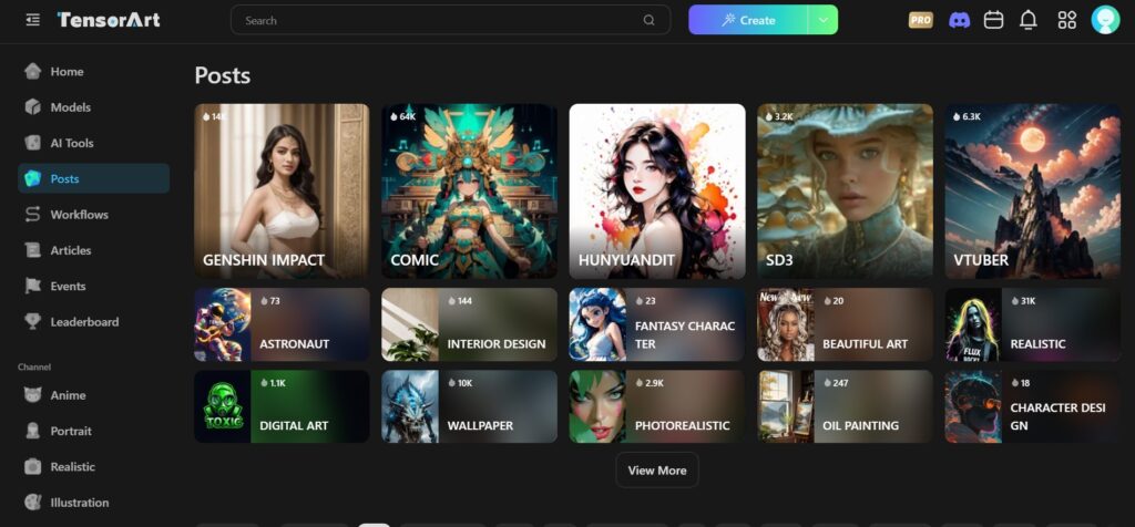 Tensor Art AI App Posts