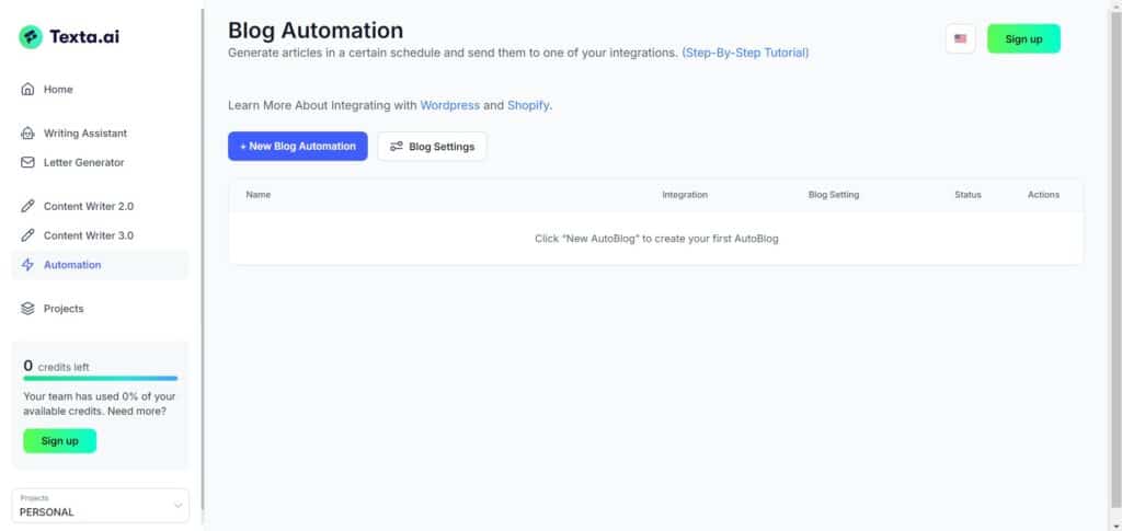 Texta AI App Automation