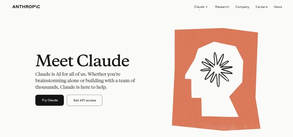 Claude AI App Homepage