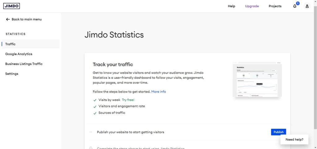 Jimdo AI App Analytics