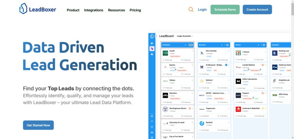 Leadboxer AI App Homepage