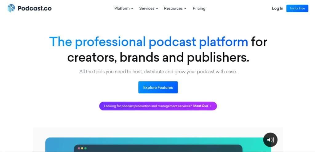 Podcast AI App Homepage