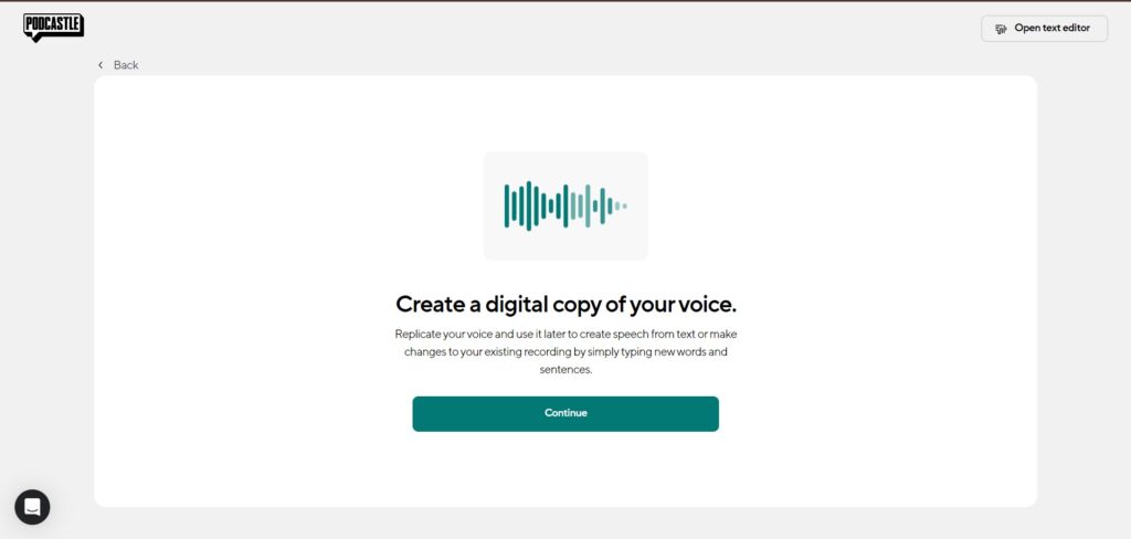 Podcastle AI App Voice Cloning