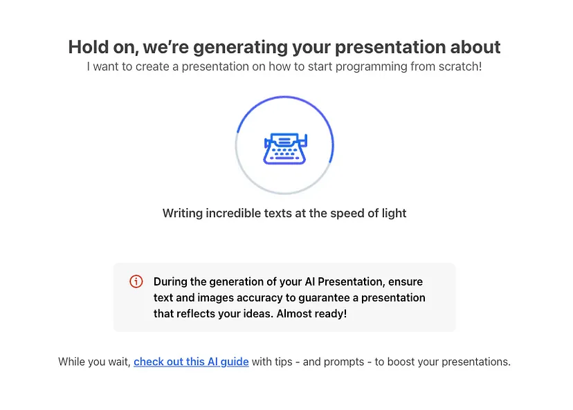 Wepik AI App Presentation Generator