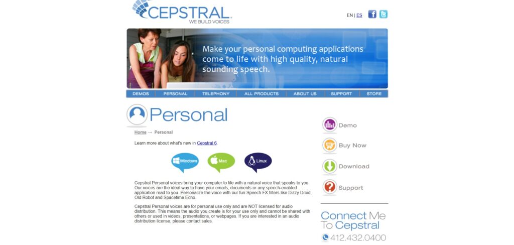 Cepstral AI App Personal