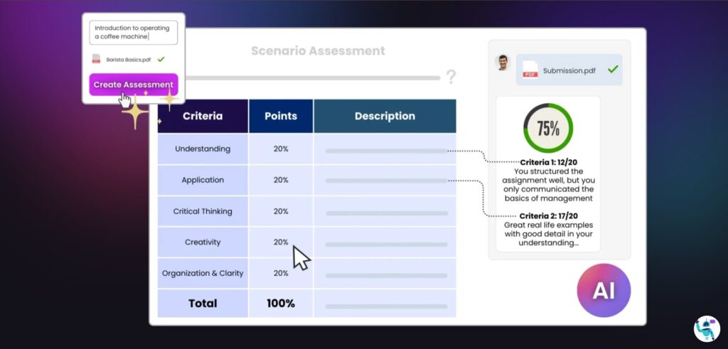 Coursebox AI App Assesment Generator