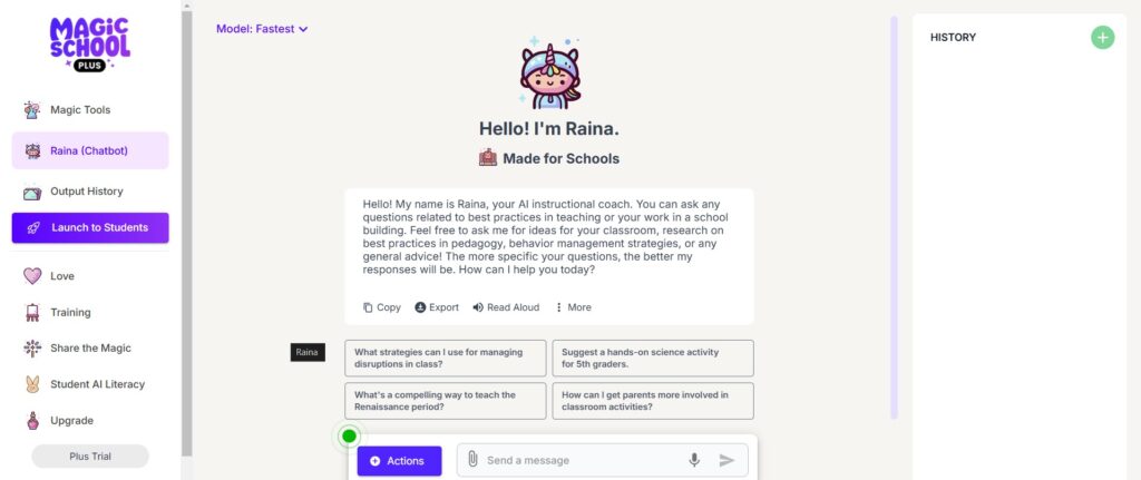 MagicSchool AI App Chatbot