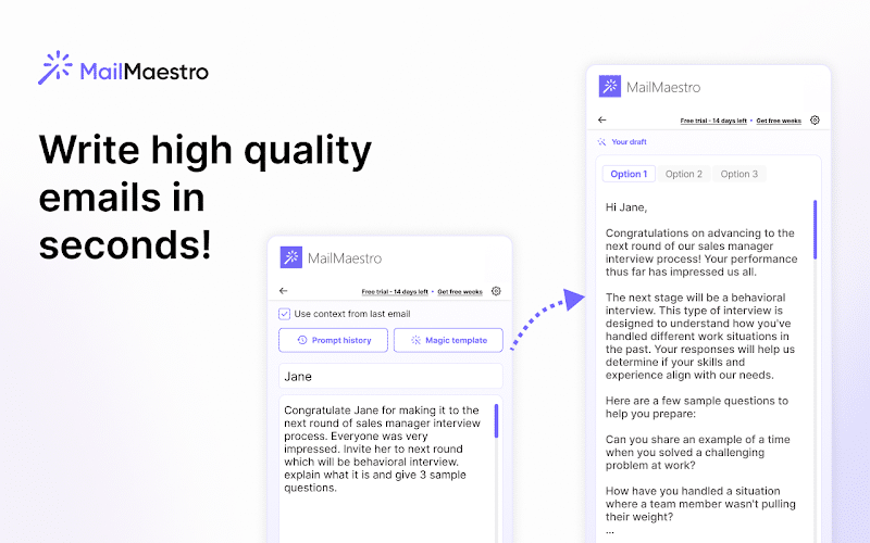 Mailmaestro AI App Email Drafting