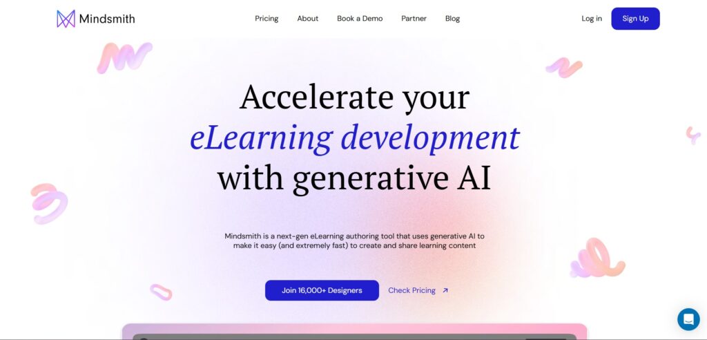 Mindsmith AI App Homepage