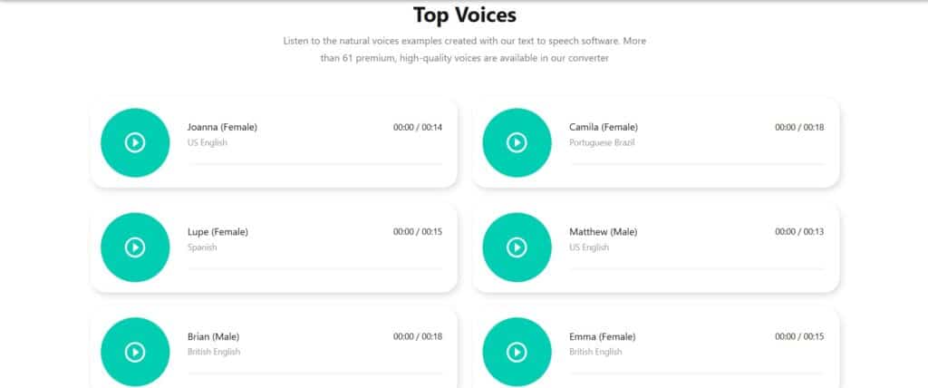 Naturaltts AI App Voices