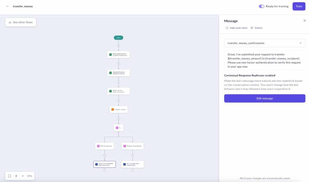 Rasa AI App Flow Builder