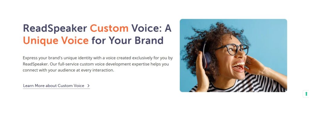 ReadSpeaker AI App Custom Voice
