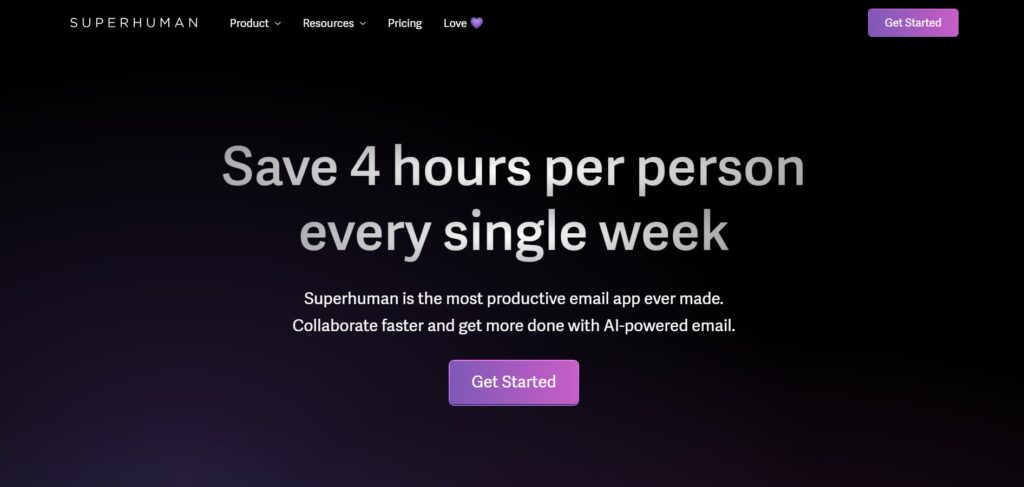 Superhuman AI App Homepage