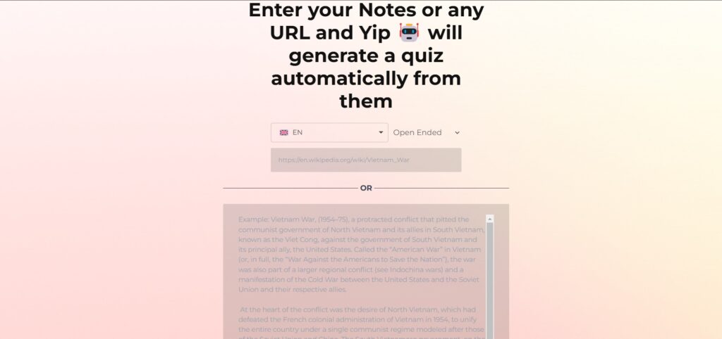 Yippity AI App Questions Preparation