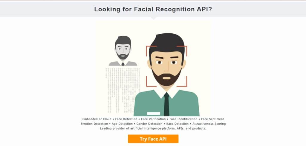 ispeech AI App Face recognition API