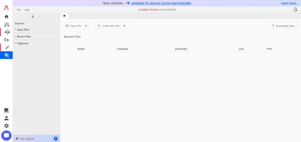 Altered AI App Voice Editor