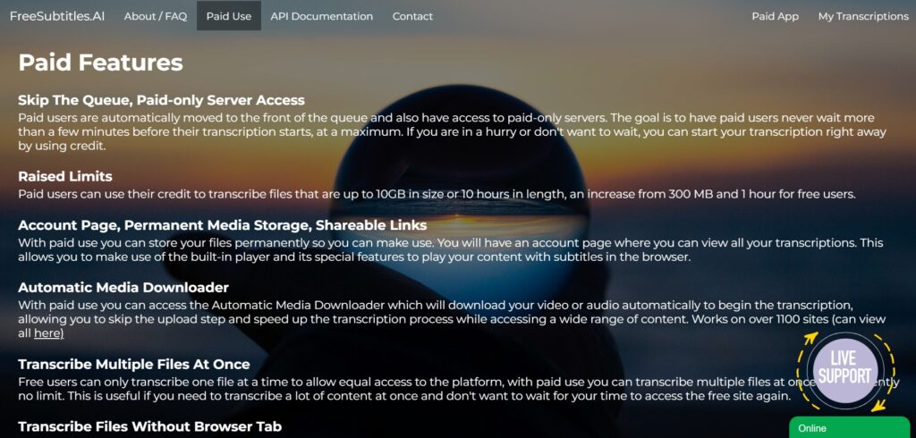 Free Subtitle AI App Paid Features