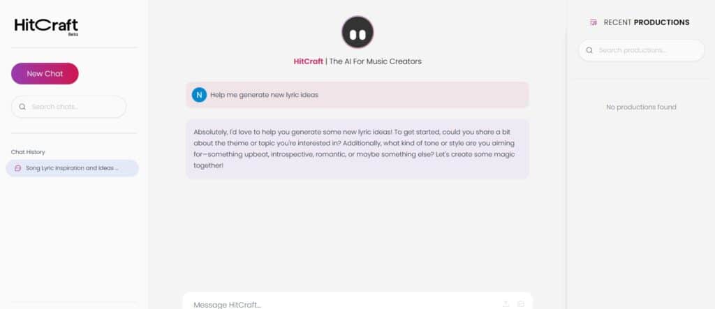 Hitcraft AI App Chat
