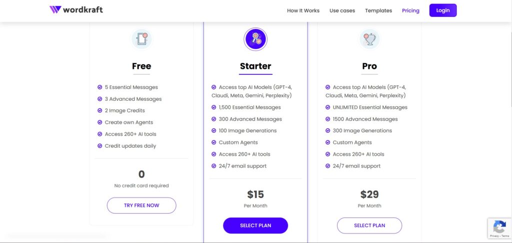 WordKraft AI App Pricing