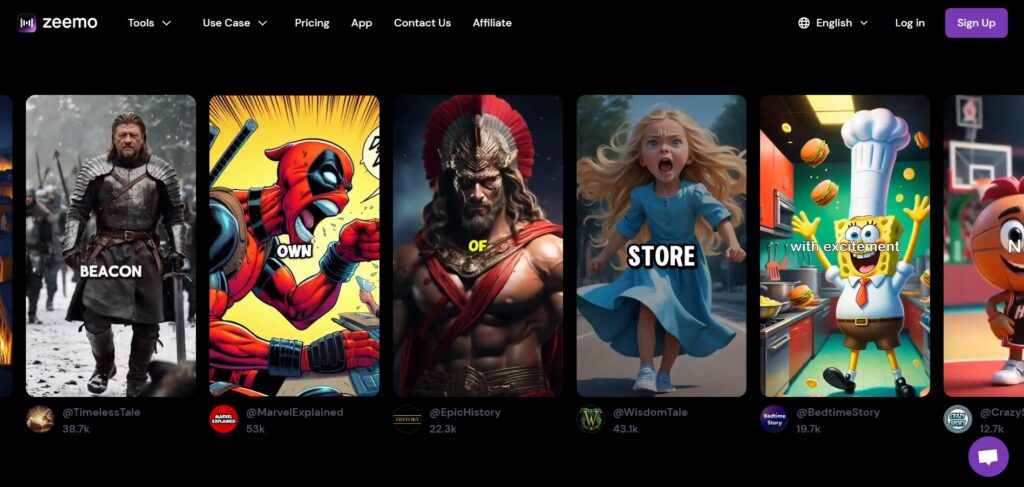 Zeemo AI APp Ai Captions Generator