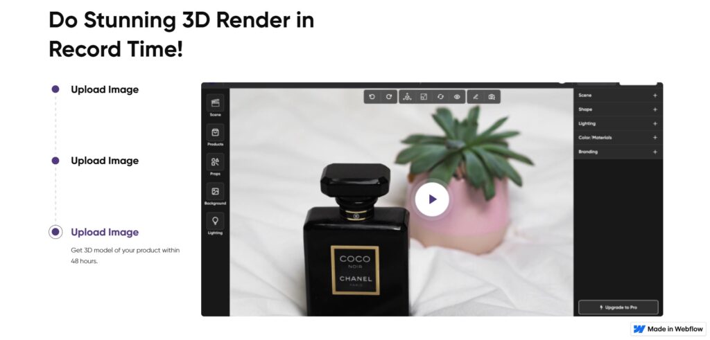 Zeg AI App 3d Rendering