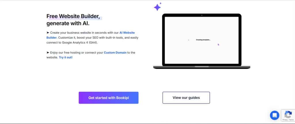 Bookipi AI APp Website Builder