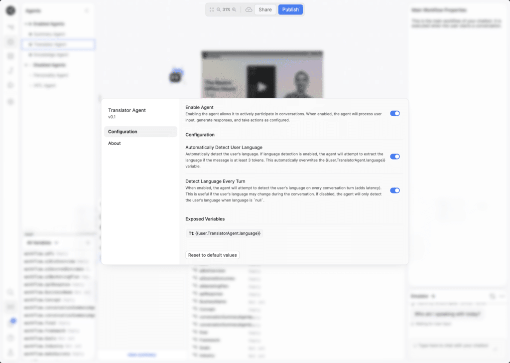 Botpress AI App Language Detector