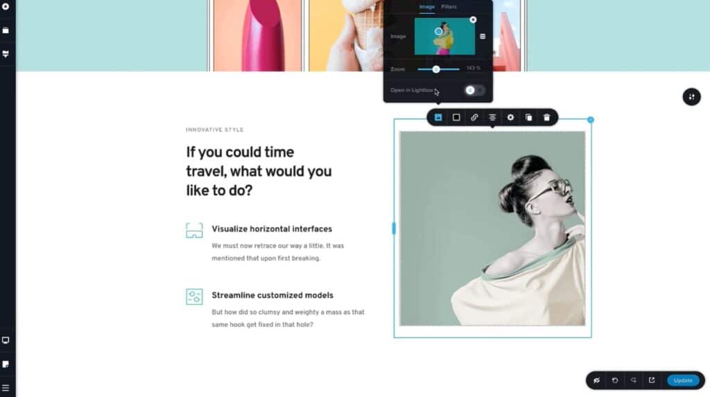 Brizy AI App Reader Blocks Editor