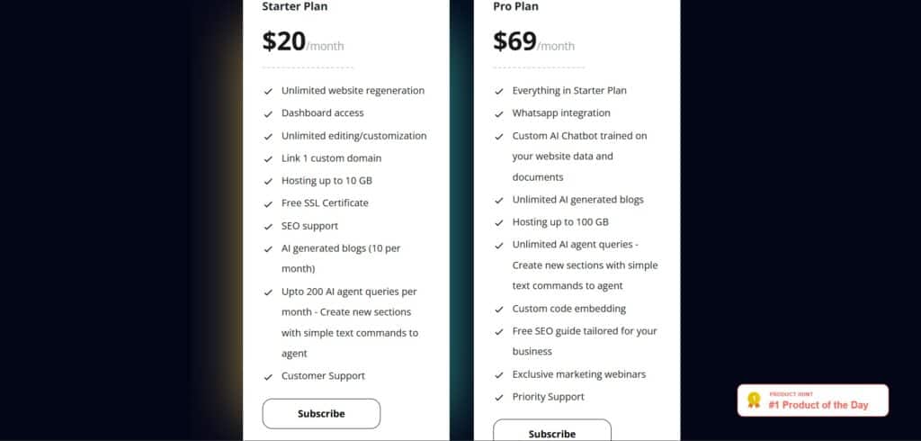 Butternut AI App Pricing