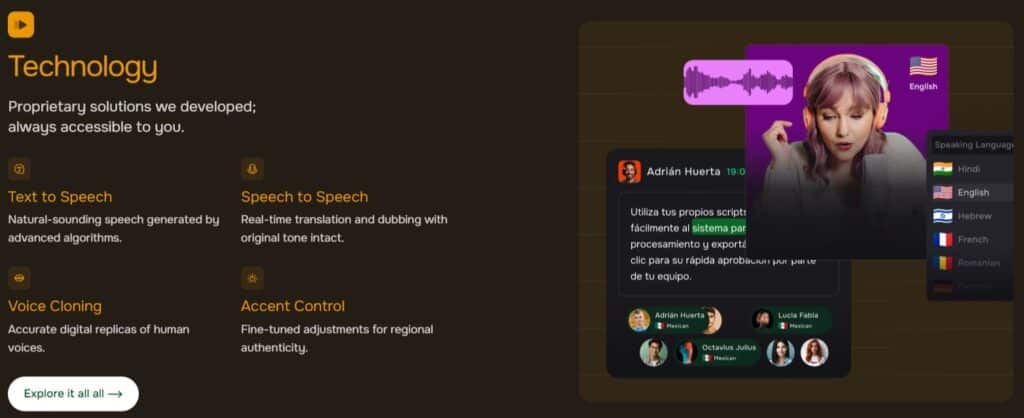 Deepdub AI App Technology