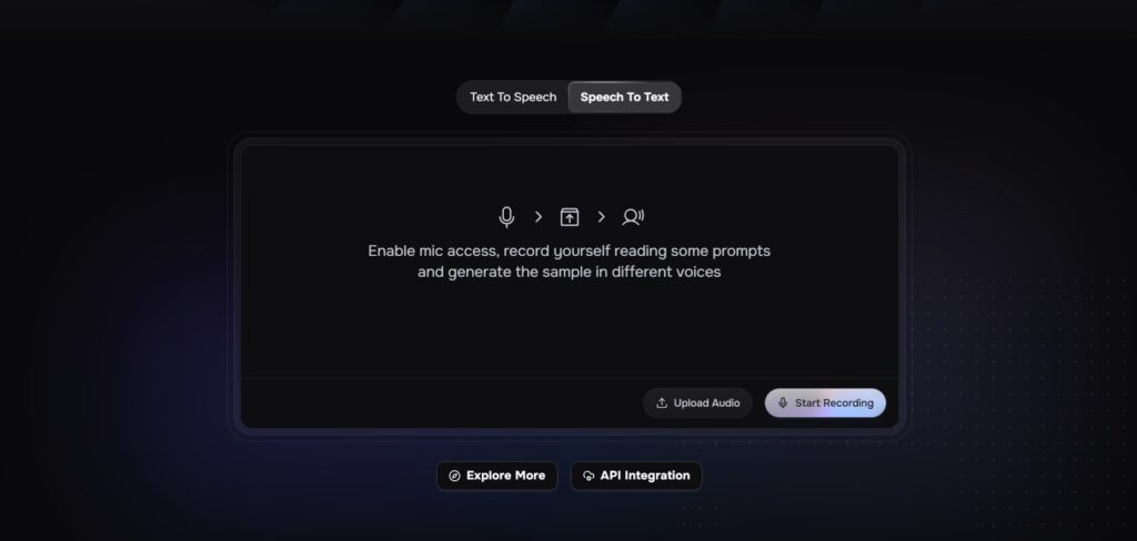Fish Audio AI app Speech to Text