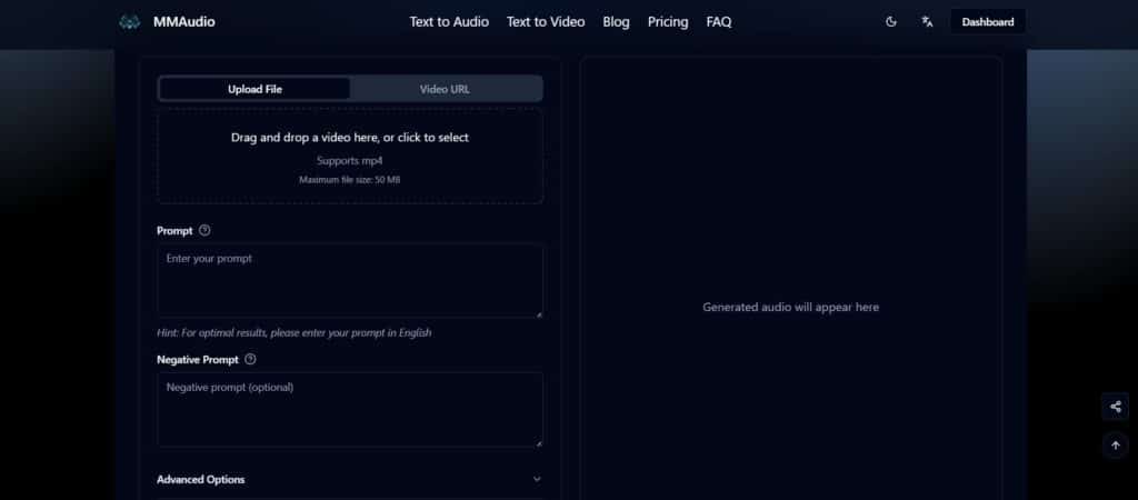 MMAudio AI App Video to Audio