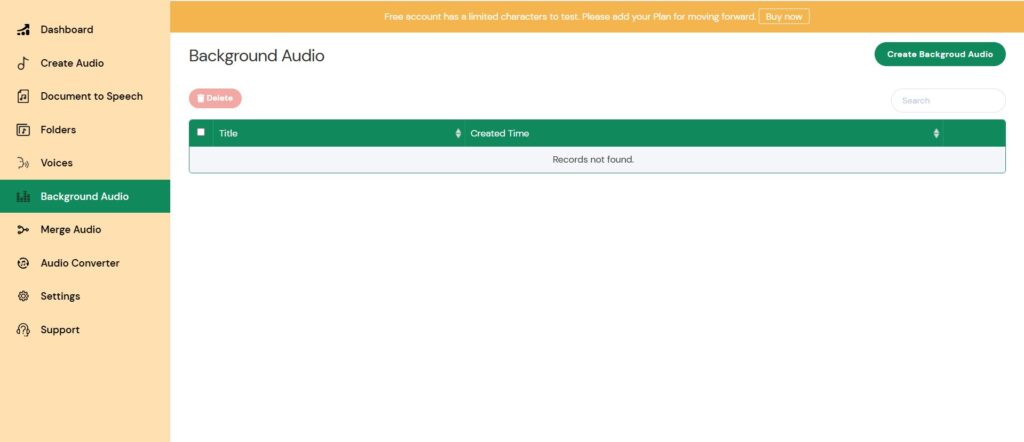 Mx Speech AI App Background Audio