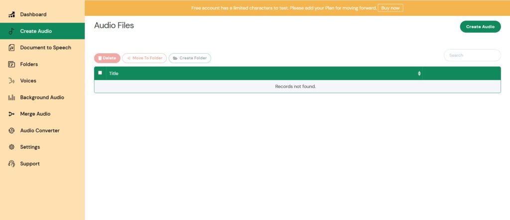 Mx Speech AI App Create Audio