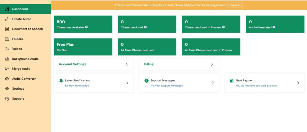 Mx Speech AI App Dashboard