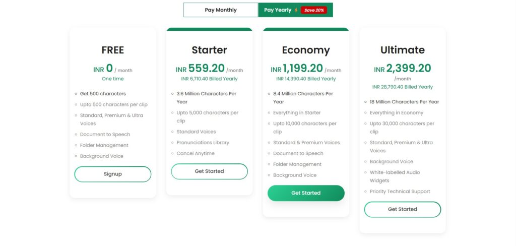 Mx Speech AI App Pricing