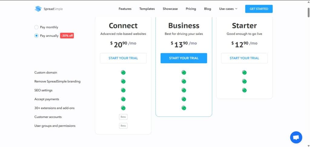 SpreadSimple AI App Pricing