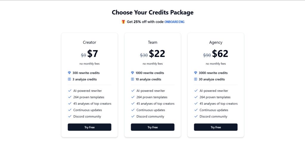 Writastic AI App Pricing