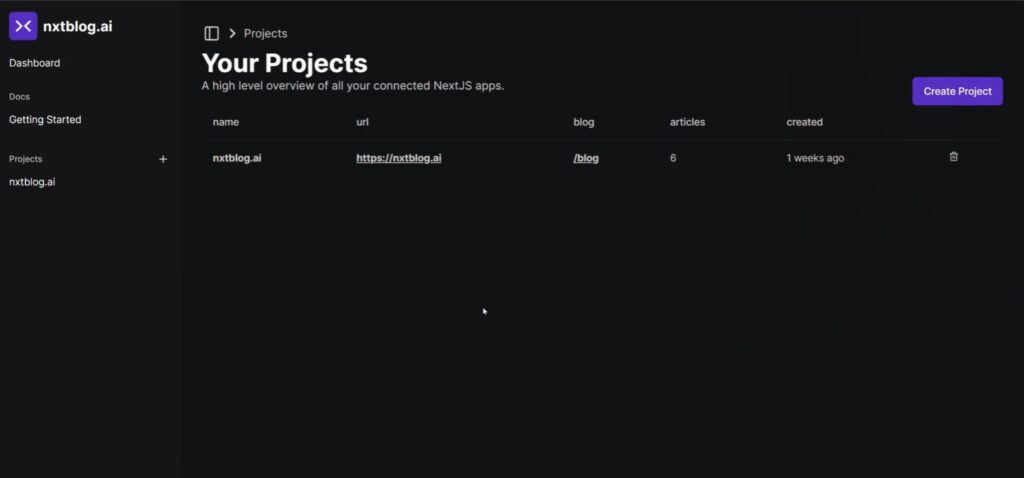 nxtblog ai app projects
