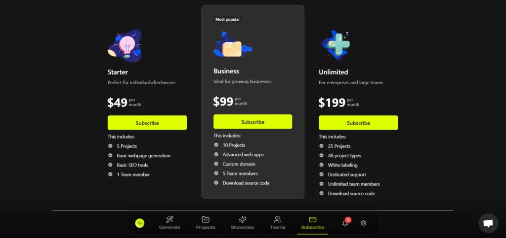 Rollout AI App Pricing