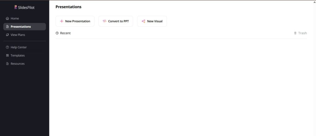 SlidesPilot AI App Presentations